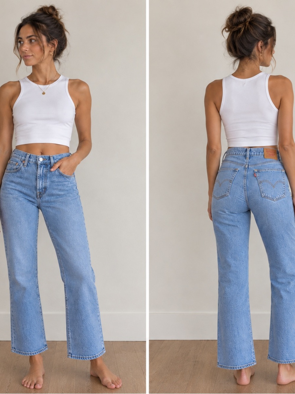Levi's Ribcage Crop Boot Jeans